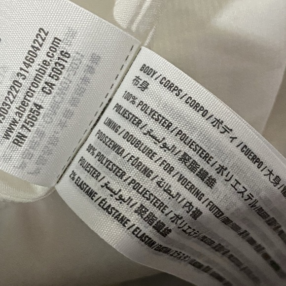 Abercrombie & Fitch Paint Print Midi Skirt Large Wide Slit Dainty Summer Spring - Picture 6 of 9